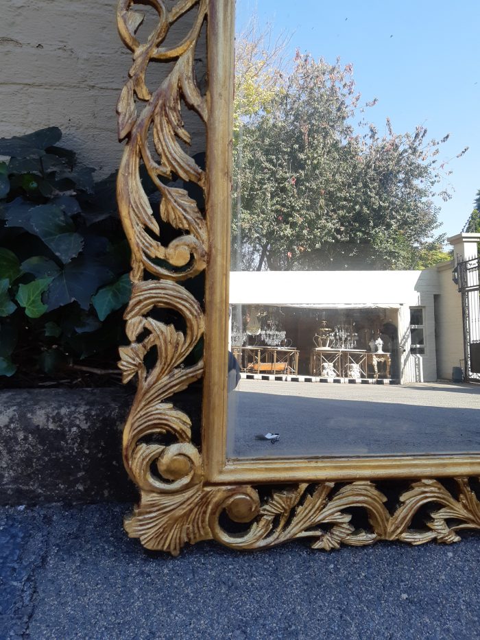 Ornate carved Mirror Gilded with  Gold Leaf - Image 7