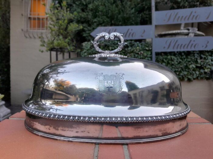 A  20th Century Victorian Silver-plate Food Dome