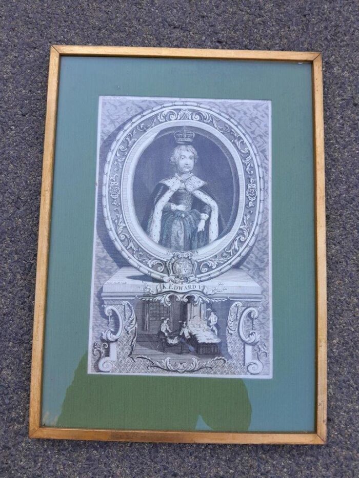 A 20th Century Set Of Six Gilt Framed Antique Engravings - Image 8