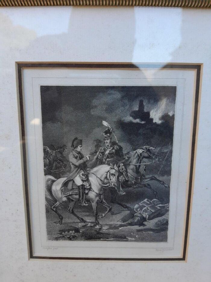 A 20th Century Framed Etching of Napoleon on Easel - Image 6