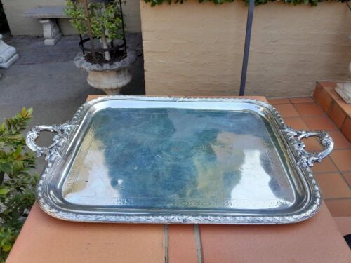 An Antique Victorian Silver-Plate Tray