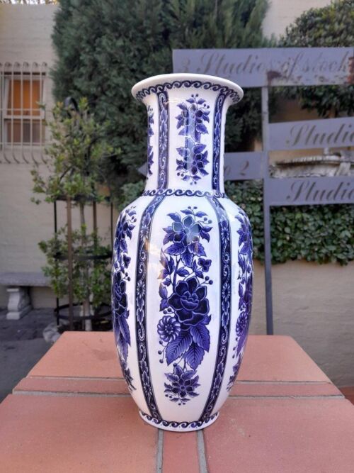 A 20th Century Delfts Blue And White Vase