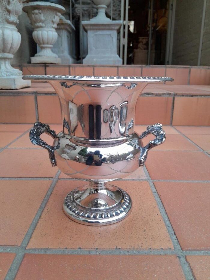 A Late 20th Century Georgian Style Silver-Plate Wine Cooler