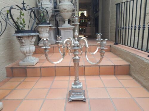 An Early 20th Century Silver Plate Centre Piece Candelabra of Large Proportion