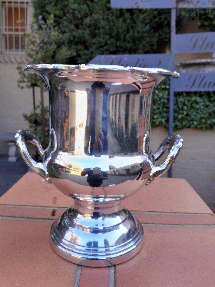 A 20TH Century Silver-Plate Champagne / Wine Cooler With Handles - Image 2