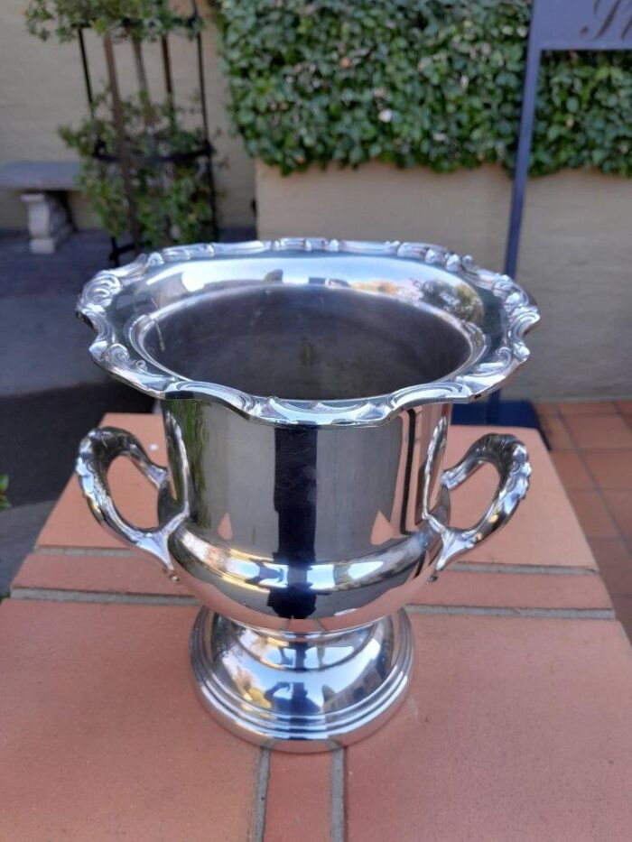 A 20TH Century Silver-Plate Champagne / Wine Cooler With Handles - Image 4