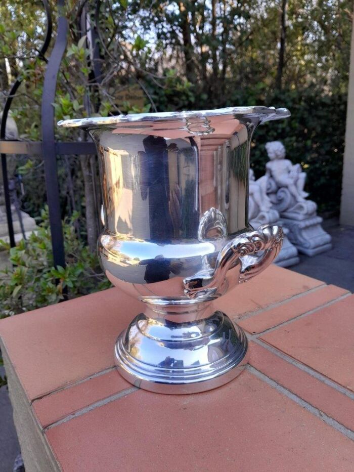 A 20TH Century Silver-Plate Champagne / Wine Cooler With Handles - Image 5