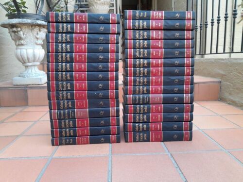 A 20th Century Full Set Of 24 Volumes Of Colliers Encyclopedia Printed In USA With Gilt Lettering