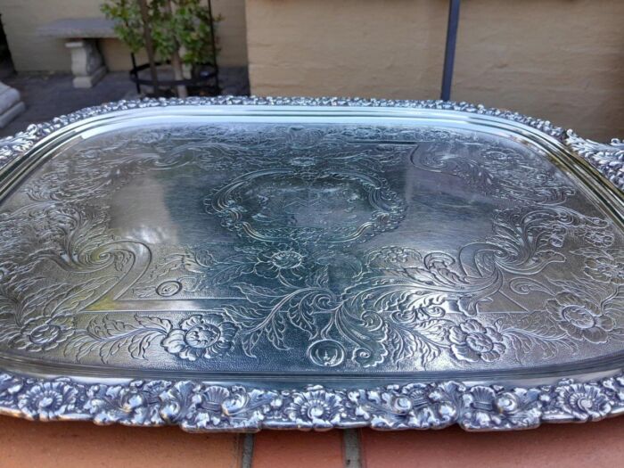 A 20th Century Large Electroplate Tray - Image 7