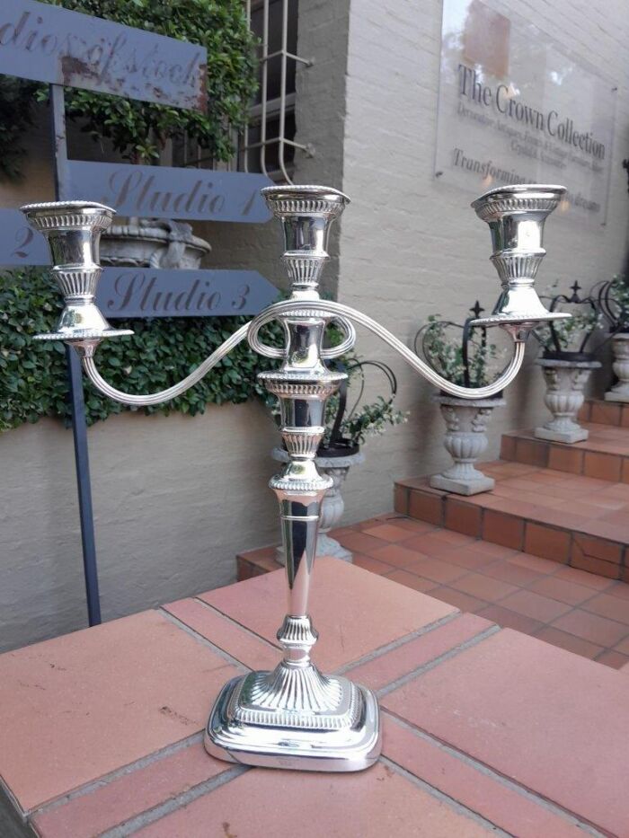 A Regency Style Silver-Plated Mappin And Webb Candelabra