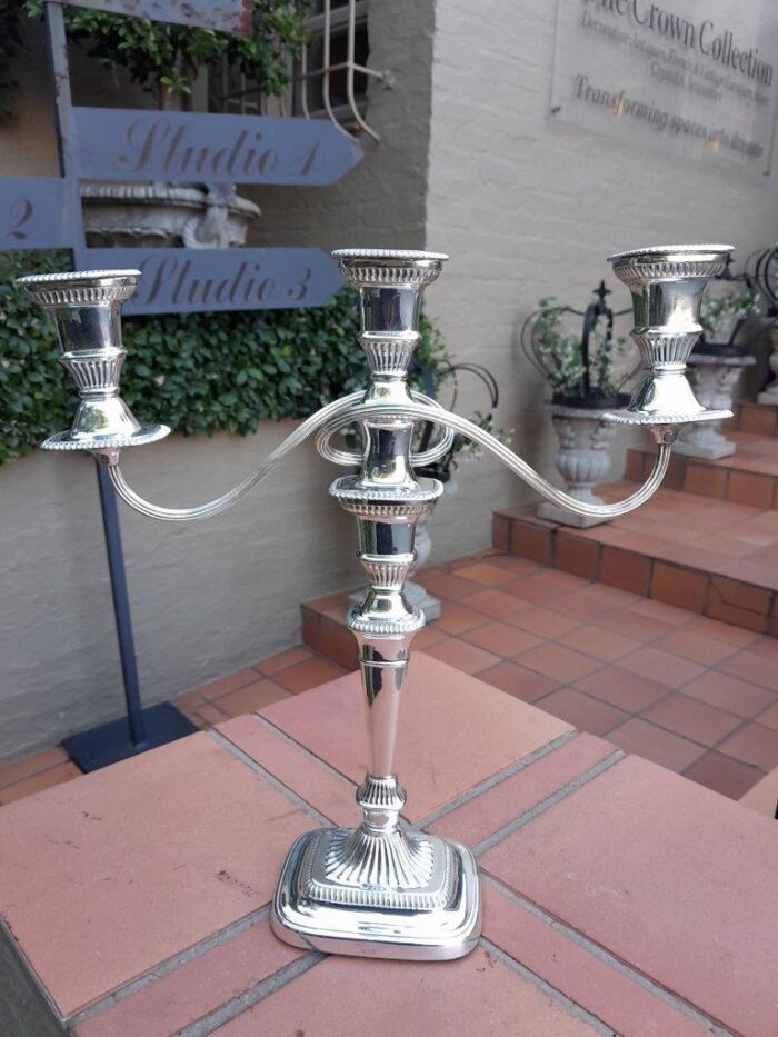 A Regency Style Silver-Plated Mappin And Webb Candelabra - Image 2