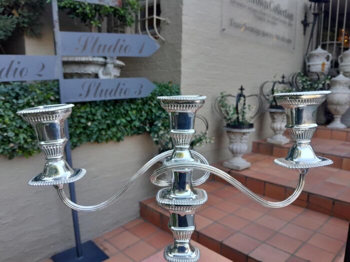 A Regency Style Silver-Plated Mappin And Webb Candelabra - Image 4