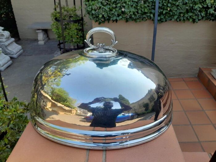 A 19th Century Silver Plated Food Dome - Image 3