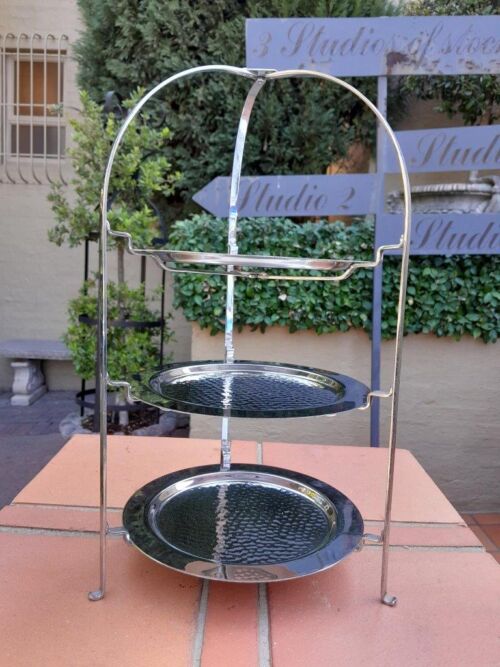 A 20th Century Silver-Plate Cake / Food Circular Stand