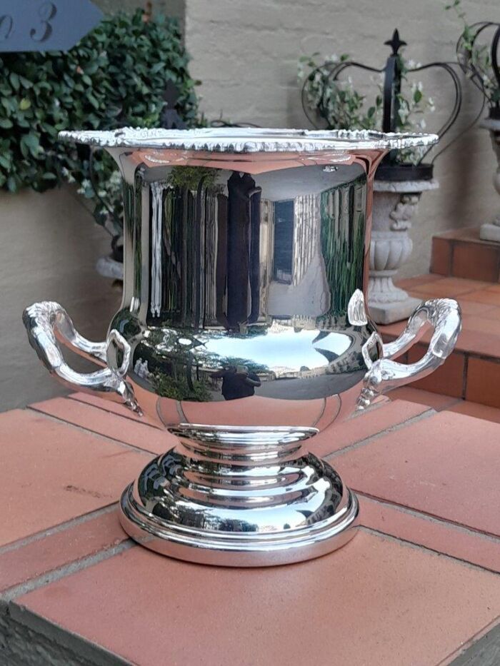 A 20th Century Silver-Plate Champagne / Wine Cooler with Handles