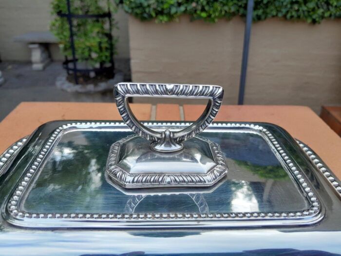 A 20th Century Electroplate Entrée Dish With Cover - Image 4