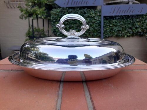 A 20th Century Electroplate Entrée Dish With Cover Ellis Barker Silver Company