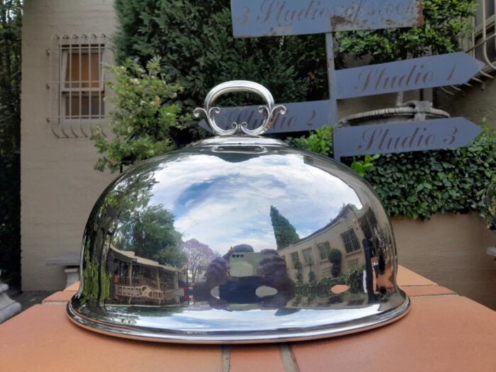 A 20th Century Electroplate Food Dome