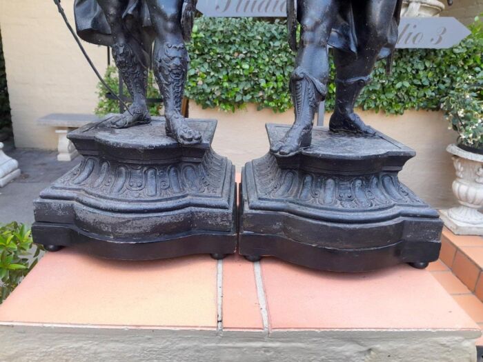 A 20th Century Pair Of Spelter Soldier Statues - Image 5