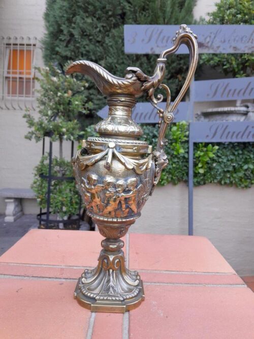 A 20th Century Brass Claret Jug