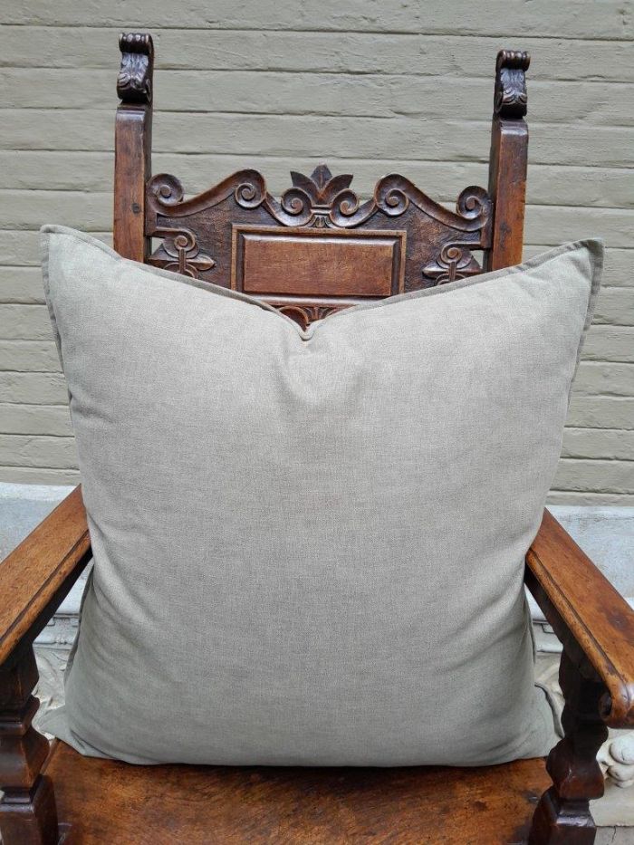 An English Khaki Cushion - Image 2