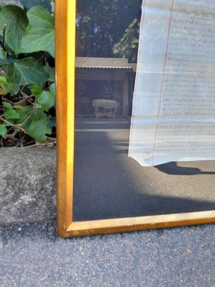 A 20TH Century Framed Indenture - Image 4