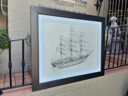 A 20th Century Signed Photolithograph of Ship Cutty Sark