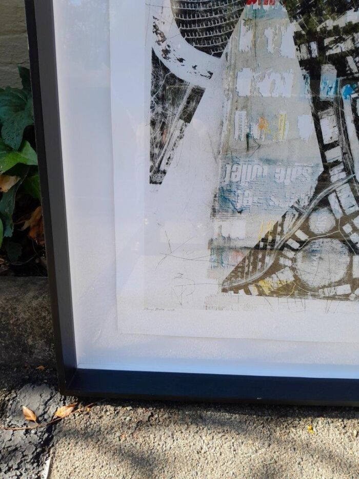 An Abstract Composition Framed and Signed Darryl Betz - Image 5