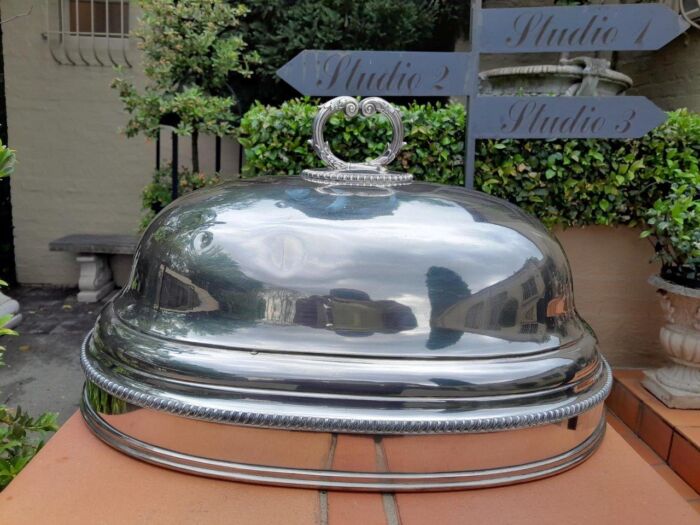 A Late 19th Century Silver Plated Food Dome