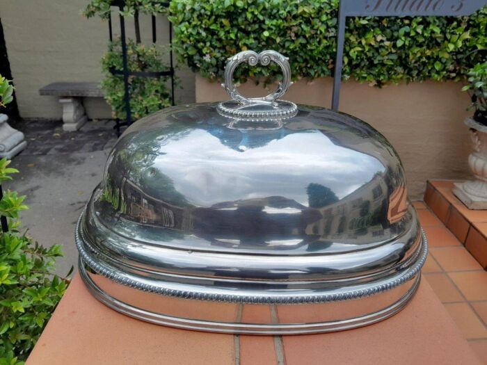 A Late 19th Century Silver Plated Food Dome - Image 2