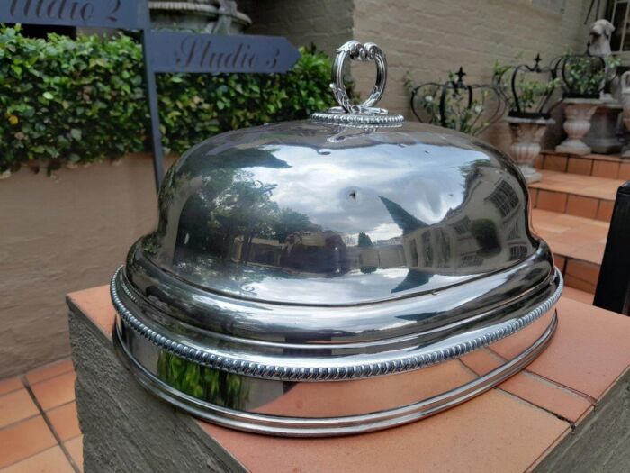 A Late 19th Century Silver Plated Food Dome - Image 3