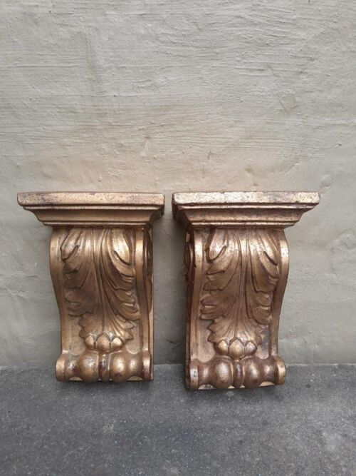 A Pair of Gilded Wall Sconces 