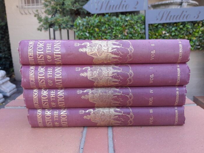 BOOKS: A 20th Century Set of Four Books History of the Nations Volumes 1-IV  by Hutchinson 