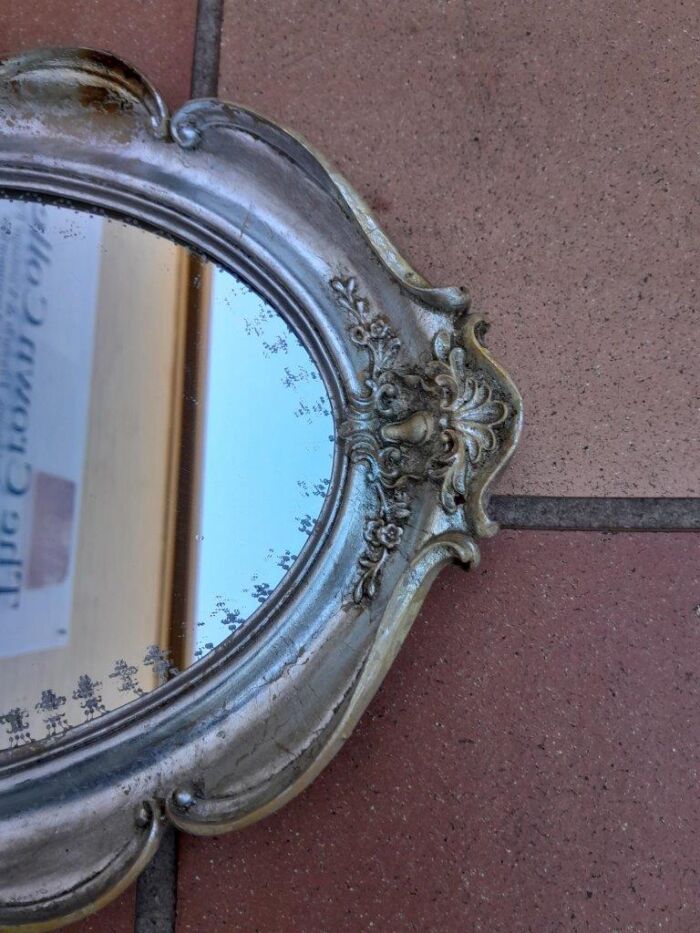 A 20th Century French Style Carved Mirror Gilt Champagne Finish - Image 4