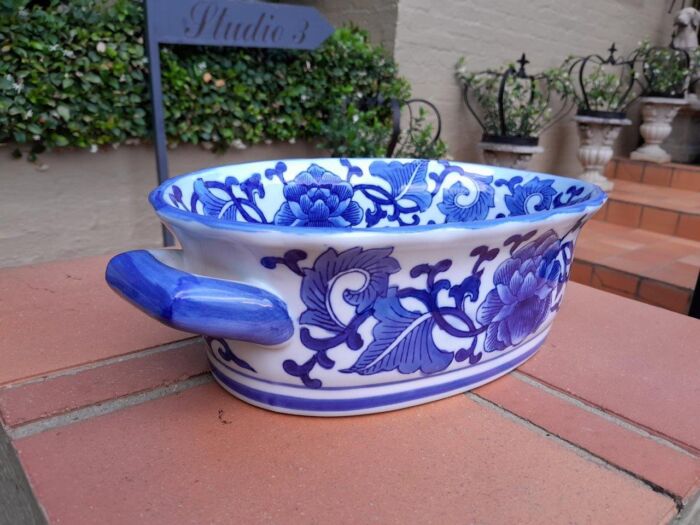 A 20th Century Chinese Porcelain Blue / White Decorative Dish - Image 3