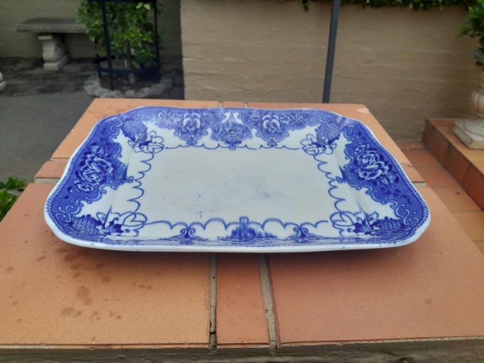 An Antique Blue and White Porcelain Platter