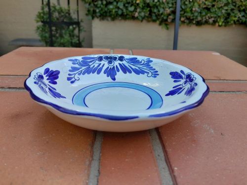 A 20th Century Delft Hand-Painted Bowl