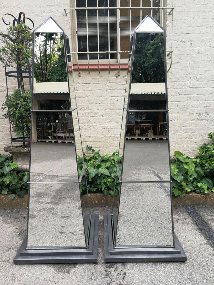 Pair Mirror Obelisks - Image 2