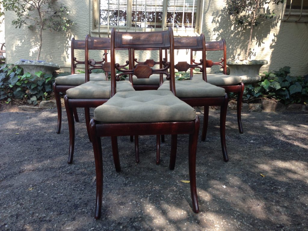 six dining chairs