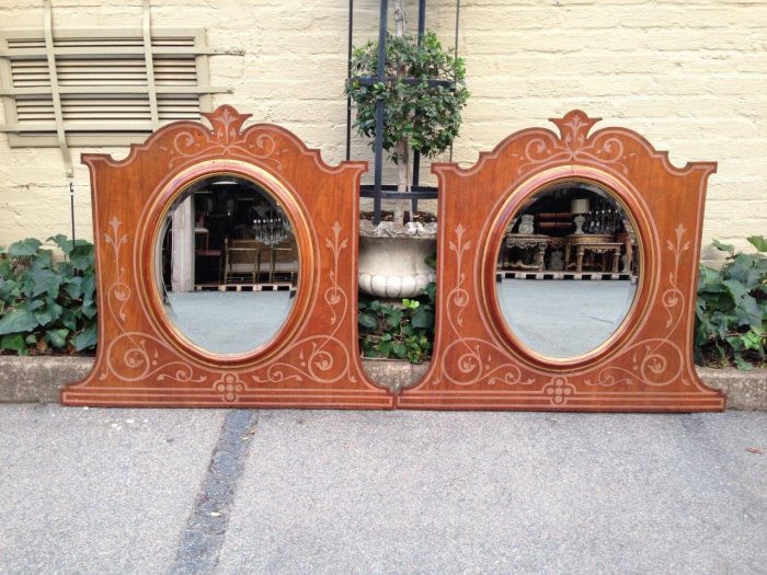 A Pair of Late Victorian Mahogany Framed Mirrors - Image 2