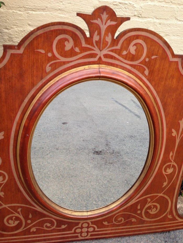 A Pair of Late Victorian Mahogany Framed Mirrors - Image 4