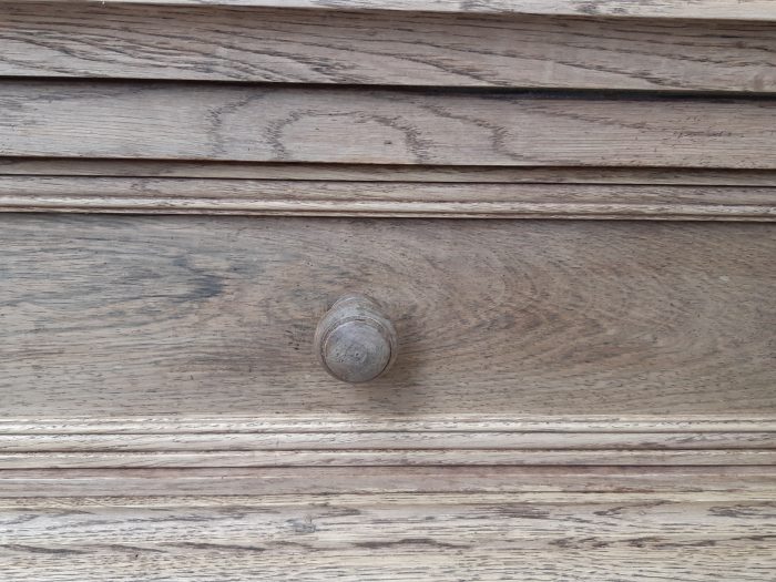 A Dutch Bleached / Natural Oak Kussekas/Cabinet Circa 1900 - Image 13