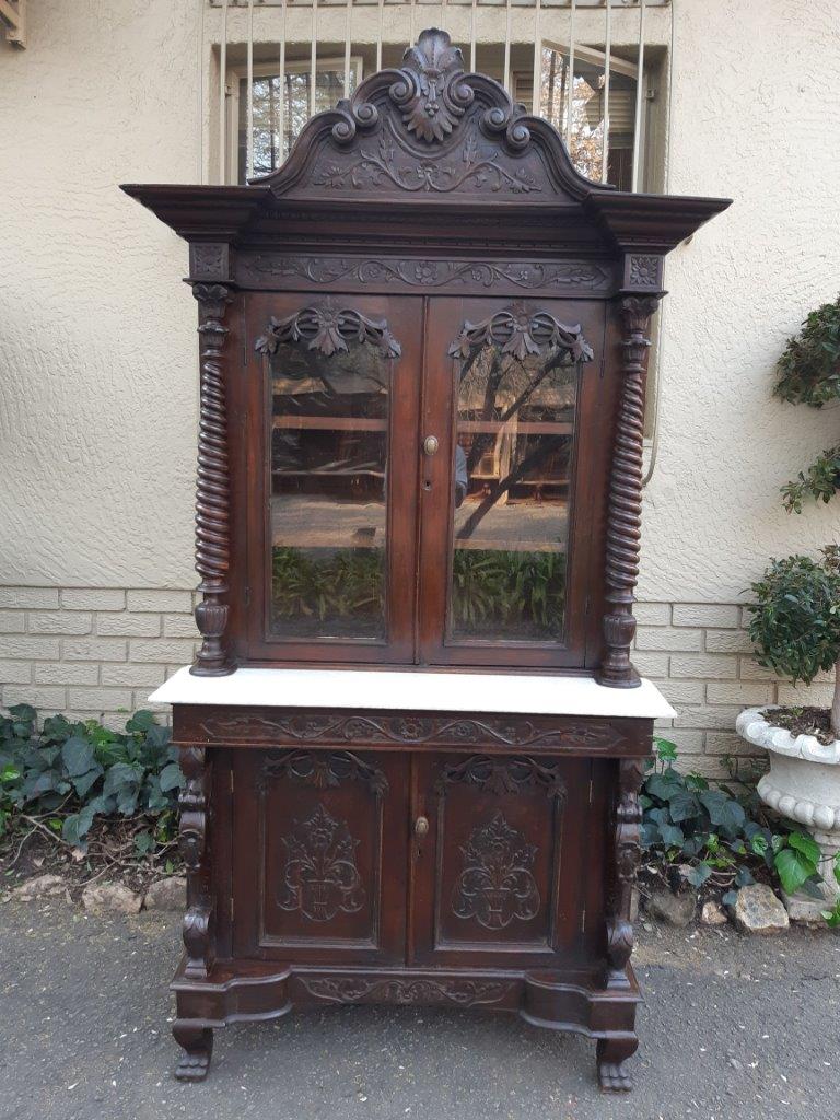 Rare Antique Renaissance Hand Carved Blackened " Walnut ...