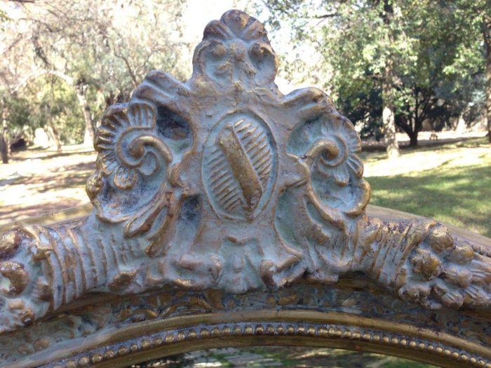 An Oval Ornate Bevelled Mirror - Image 5