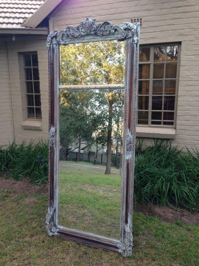 An Ornate Carved & Bevelled Painted Mirror - Image 4