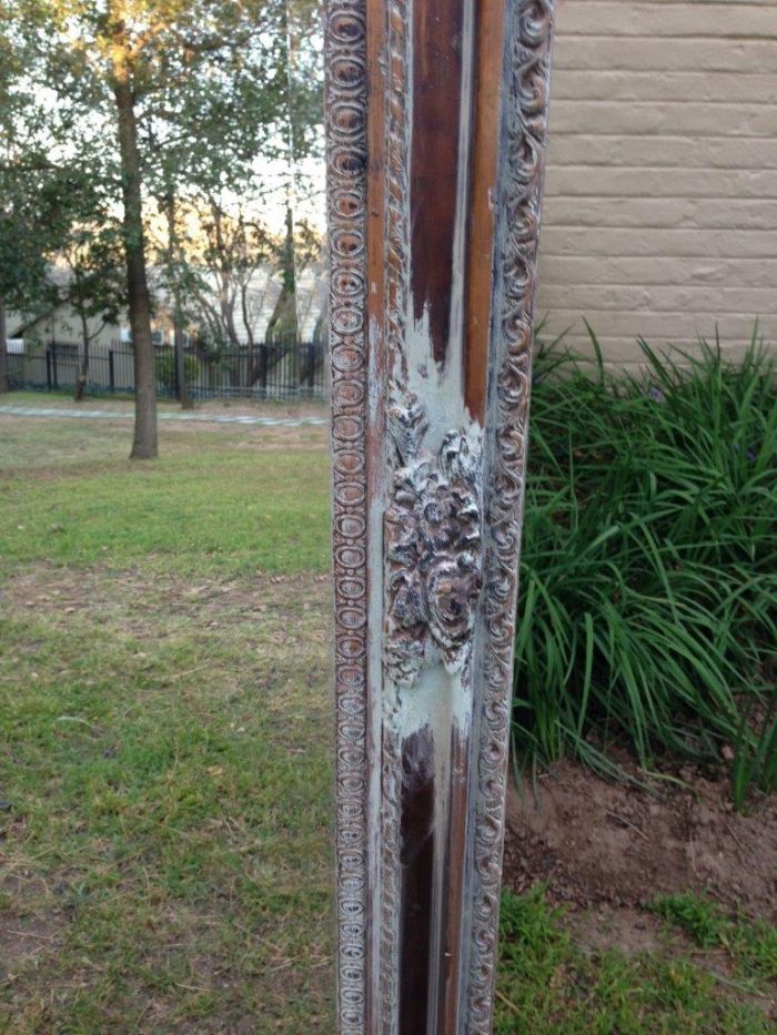 An Ornate Carved & Bevelled Painted Mirror - Image 6