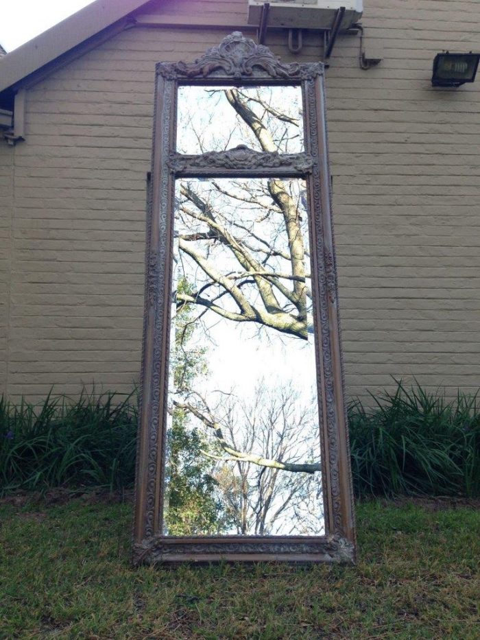 An Ornate Carved & Bevelled Painted Mirror - Image 2