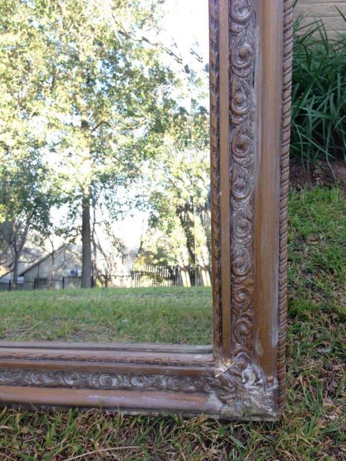 An Ornate Carved & Bevelled Painted Mirror - Image 4