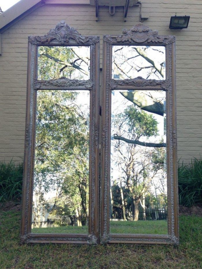 An Ornate Carved & Bevelled Painted Mirror - Image 7