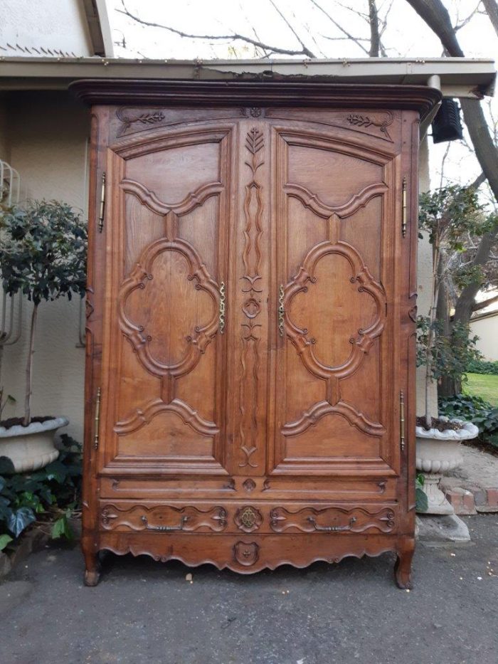 French Oak Port Armoire from La Rochelle France - Circa Early 19th century 